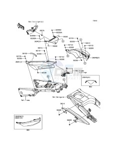 ZZR1400 ABS ZX1400JGF GB XX (EU ME A(FRICA) drawing Side Covers/Chain Cover