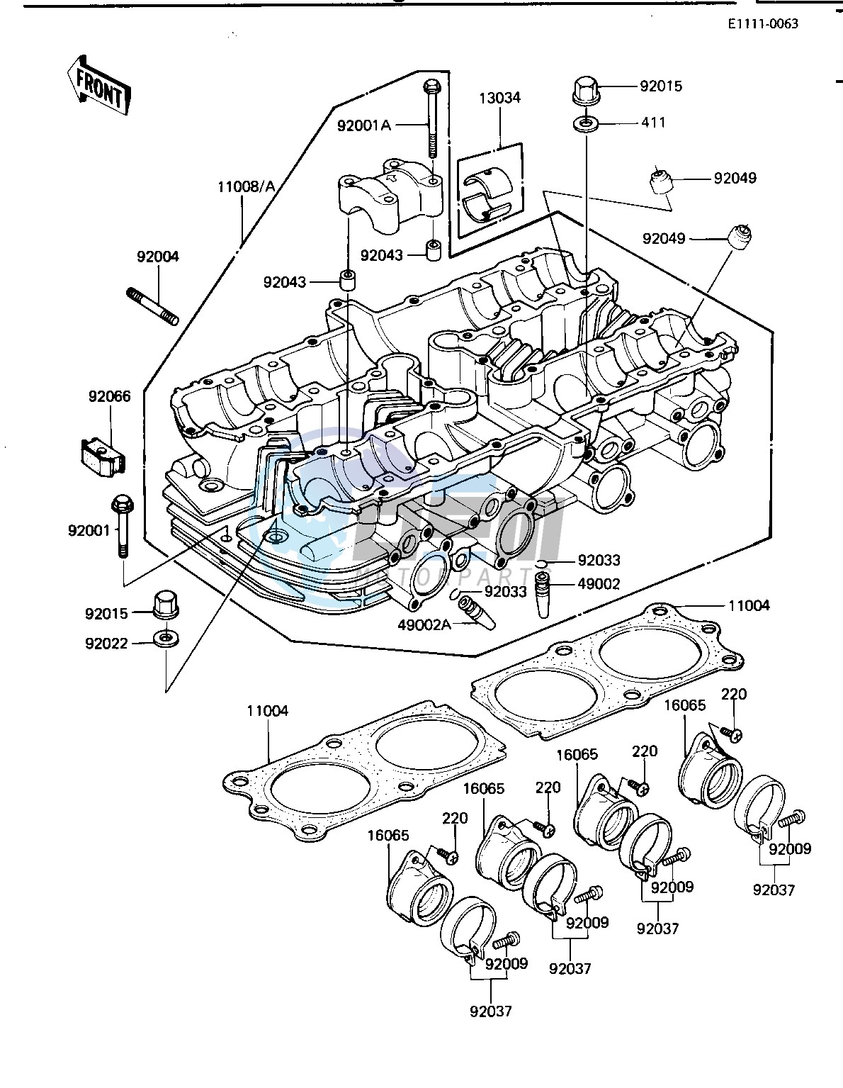 CYLINDER HEAD -- KZ1100-B1- -