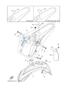 YZ250 (1SSH 1SSJ 1SSK 1SSL 1SSL) drawing FENDER