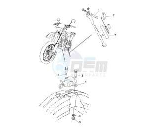 WR F 450 drawing SIDE STAND EURO KIT