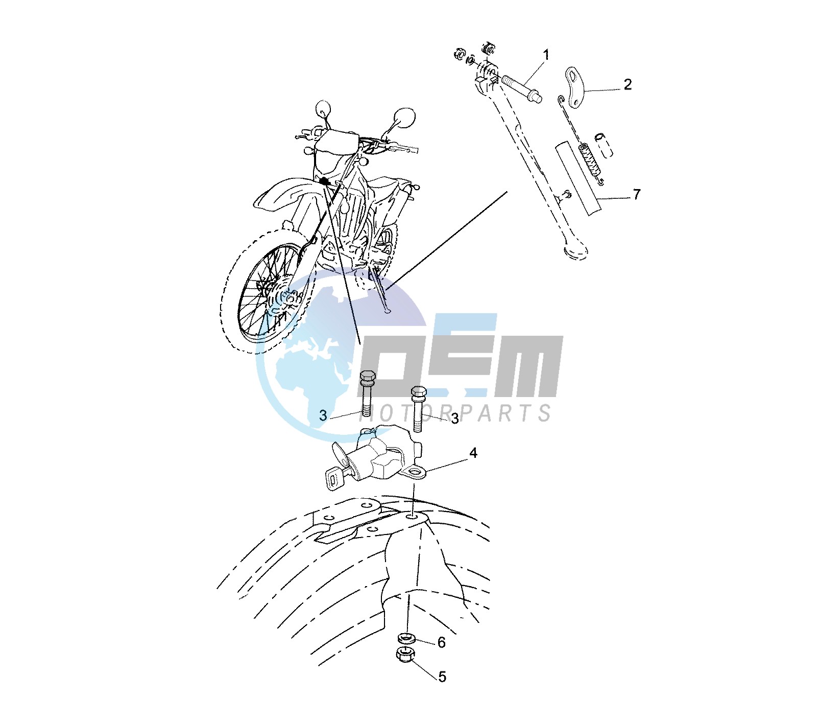 SIDE STAND EURO KIT