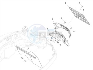 GTS 300 SUPER IE ABS E4 (APAC) drawing Rear cover - Splash guard