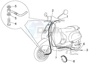 LX 150 USA drawing Transmissions-brake piping