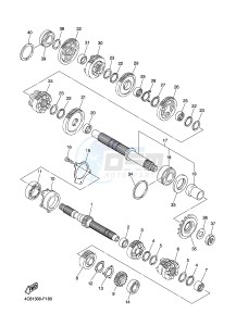 FZ8-SA FZ8 FAZER (ABS) 800 (1BD8 1BD9) drawing TRANSMISSION