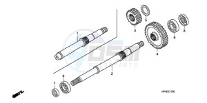 TRX420FEA Europe Direct - (ED / 4WD) drawing FINAL SHAFT