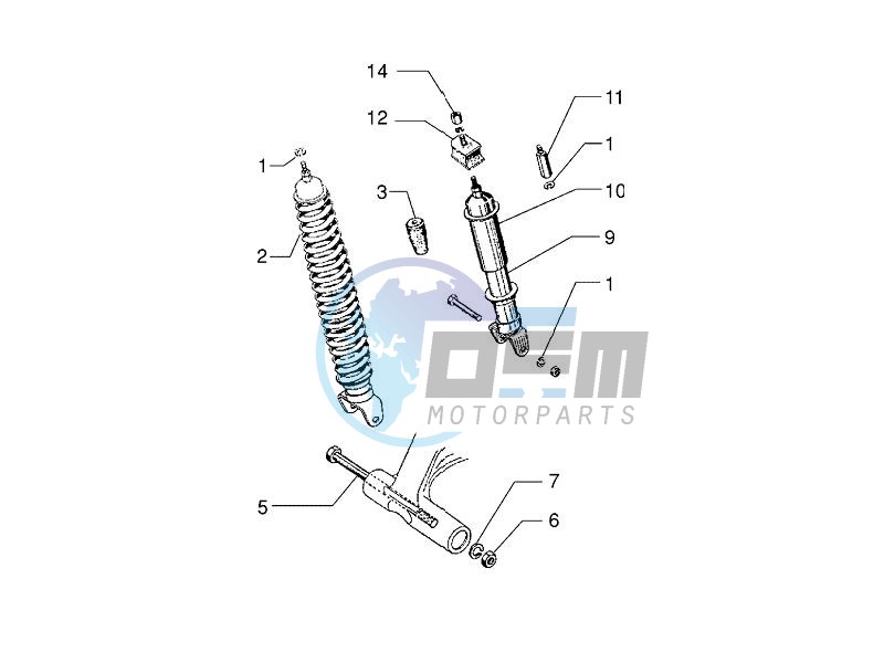 Rear suspension - Shock absorber - s