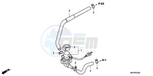 FJS400D9 ED / 2ED drawing AIR INJECTION VALVE