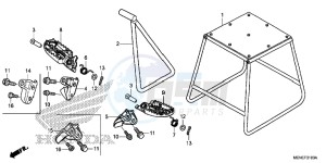 CRF450RG CRF450R Europe Direct - (ED) drawing STEP/STAND