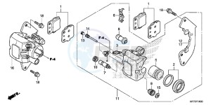 TRX420FPAD TRX420 Europe Direct - (ED) drawing FRONT BRAKE CALIPER