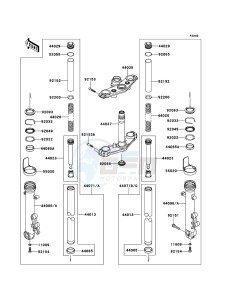 ER-6f EX650CBF GB XX (EU ME A(FRICA) drawing Front Fork