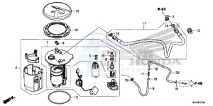 TRX500FE2F TRX500F Europe Direct - (ED) drawing FUEL PUMP