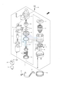 DF 9.9 drawing Starting Motor