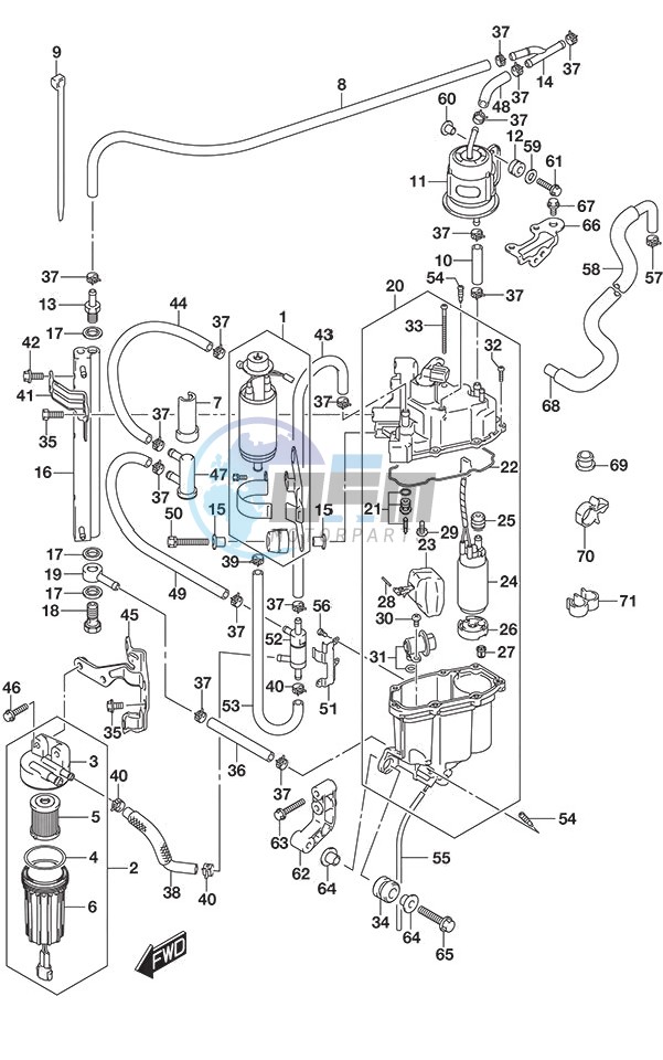 Fuel Pump/Fuel Vapor Separator