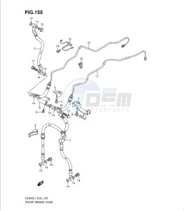 DL650 drawing FRONT BRAKE HOSE (DL650AL1 E24)