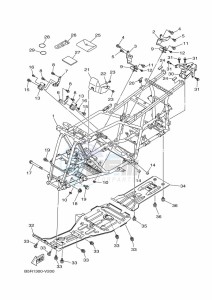 YFM450FWBD KODIAK 450 EPS (BEY2) drawing FRAME