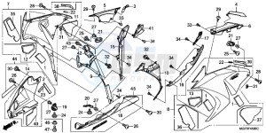 CBR1000RRC drawing MIDDLE COWL