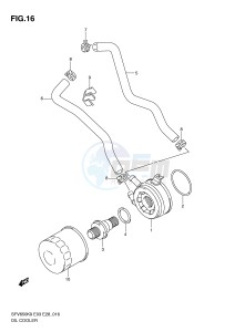 SFV650 (E3-E28) Gladius drawing OIL COOLER