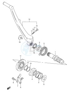 RMX250 (E28) drawing KICK STARTER