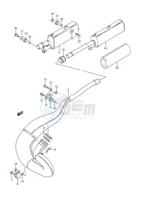 RM250 (E28) drawing MUFFLER