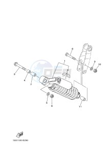 YFM700R YFM7RB RAPTOR 700R (1ASE 1ASF 1ASD) drawing REAR SUSPENSION