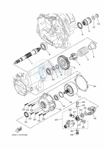 YXZ1000ETS YXZ1000ET (BAS5) drawing MIDDLE DRIVE GEAR