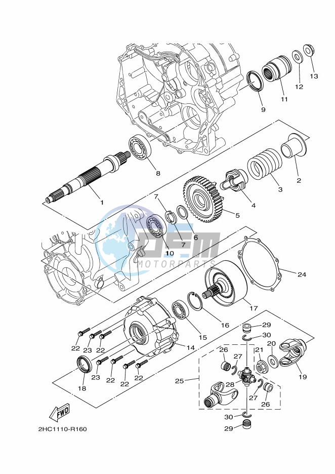 MIDDLE DRIVE GEAR