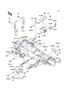 KVF360 4x4 KVF360A8F EU GB drawing Engine Mount