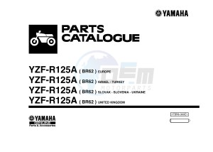 YZF-R125 YZF-R125A R125 (BR62 BR62 BR62 BR62) drawing .1-Front-Page