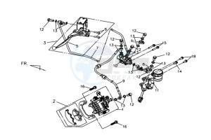 QUAD LANDER 300 drawing REAR BRAKE CALIPER / BRAKE MOUNT