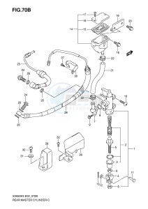 SV650 (E2) drawing REAR MASTER CYLINDER (SV650AK7 UAK7 SAK7 SUAK7)