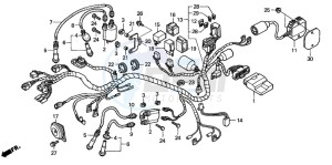 VT750DCB SHADOW SPIRIT drawing WIRE HARNESS