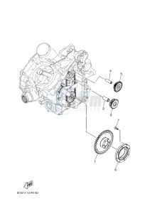 YFM700FWB KODIAK 700 (B16E) drawing STARTER CLUTCH