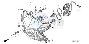 VFR1200FB drawing HEADLIGHT