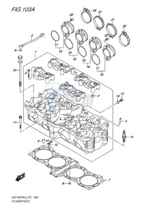 GSX-1250F ABS EU drawing CYLINDER HEAD