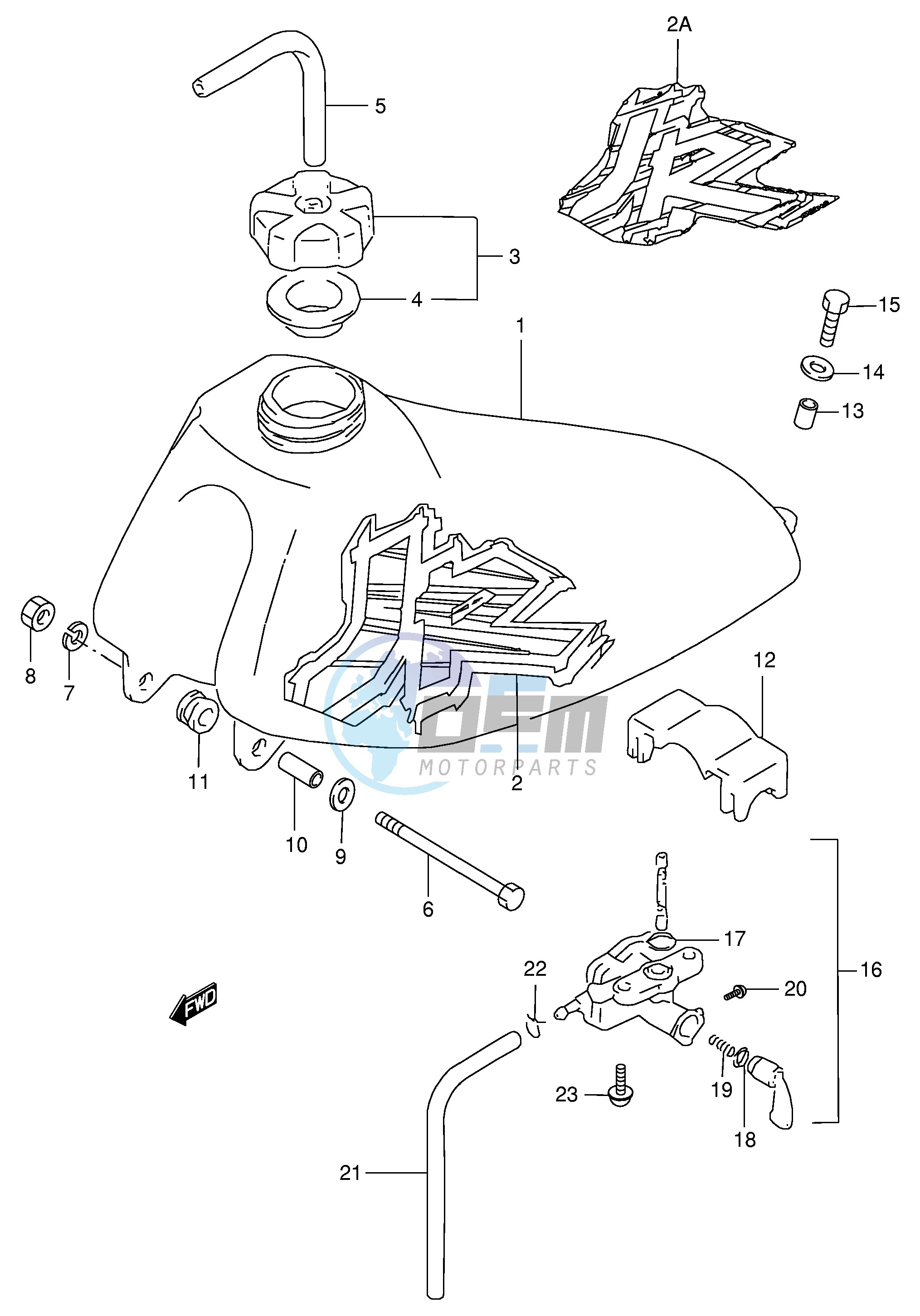 FUEL TANK (MODEL T V)