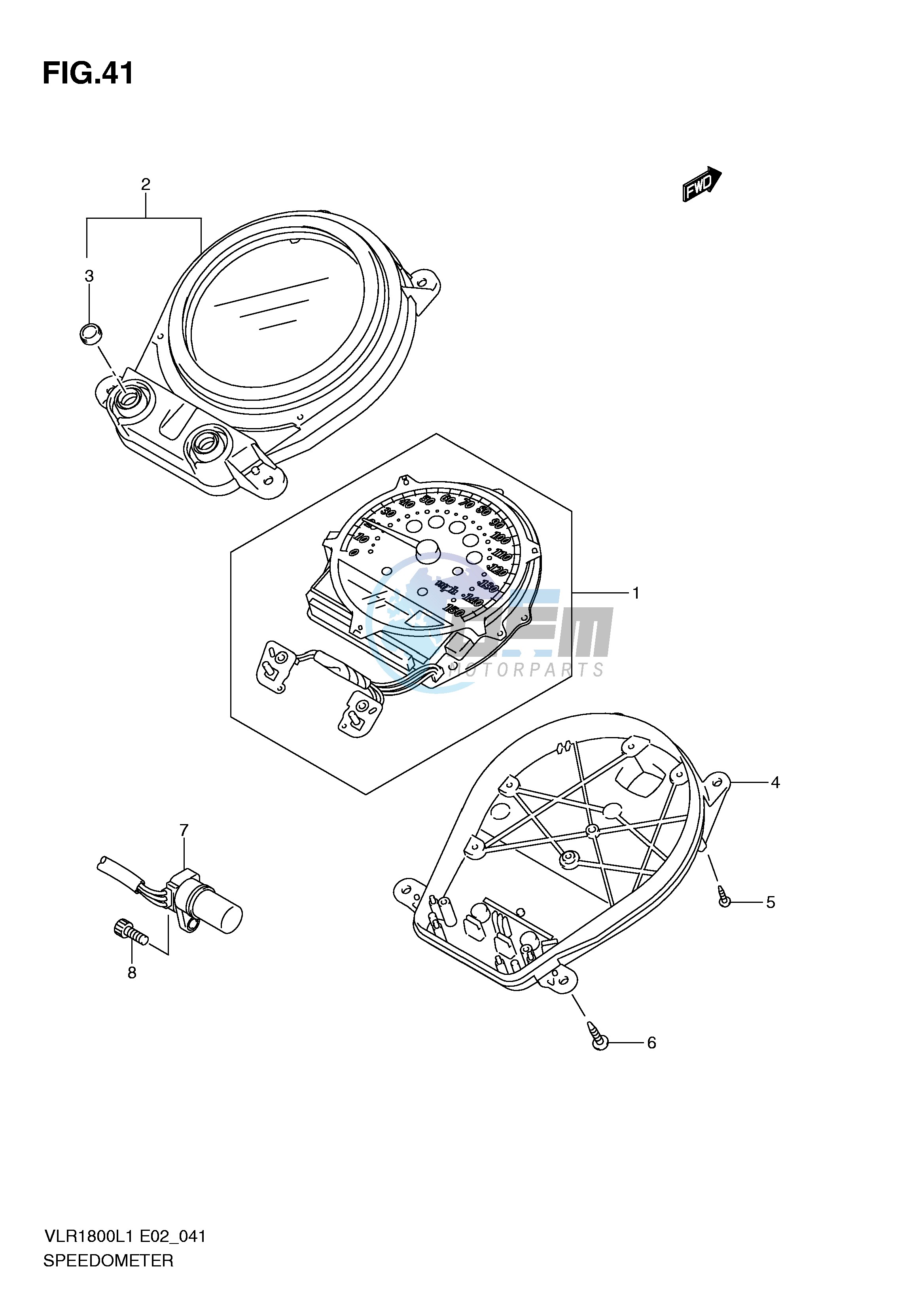 SPEEDOMETER (VLR1800TL1 E19)