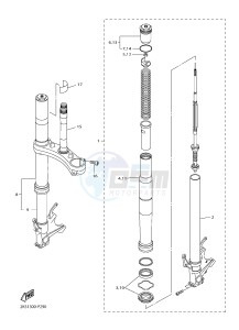 YZF-R1M 998 R1 (2KS1 2KS2) drawing FRONT FORK