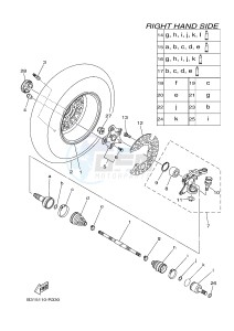 YFM700FWAD YFM70GPLG GRIZZLY EPS SE (B318) drawing FRONT WHEEL 2