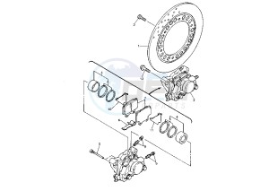 FZS FAZER 600 drawing REAR BRAKE CALIPER