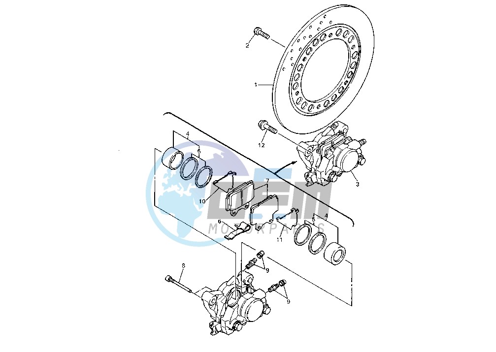 REAR BRAKE CALIPER