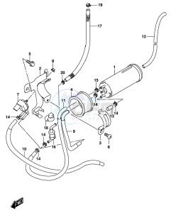 GSX-250RA drawing EVAP SYSTEM