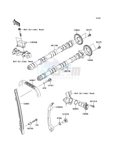 Z1000 ZR1000DDF FR GB XX (EU ME A(FRICA) drawing Camshaft(s)/Tensioner