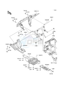 KVF 750 E [BRUTE FORCE 750 4X4I NRA OUTDOORS] (E8F-E9FA) E8FA drawing GUARD-- S- -