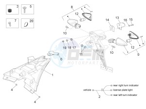 RS 125 4T E4 ABS (EMEA) drawing Rear lights