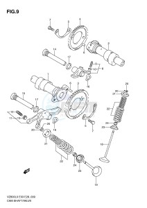 VZ800 (E3-E28) MARAUDER drawing CAMSHAFT - VALVE