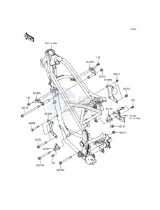 KLX125 KLX125CFF XX (EU ME A(FRICA) drawing Engine Mount