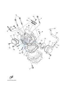 YFM700FWAD YFM7FGPHB GRIZZLY 700 EPS HUNTER (1HP7) drawing CYLINDER HEAD