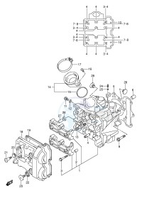 DL650 (E2) V-Strom drawing FRONT CYLINDER HEAD