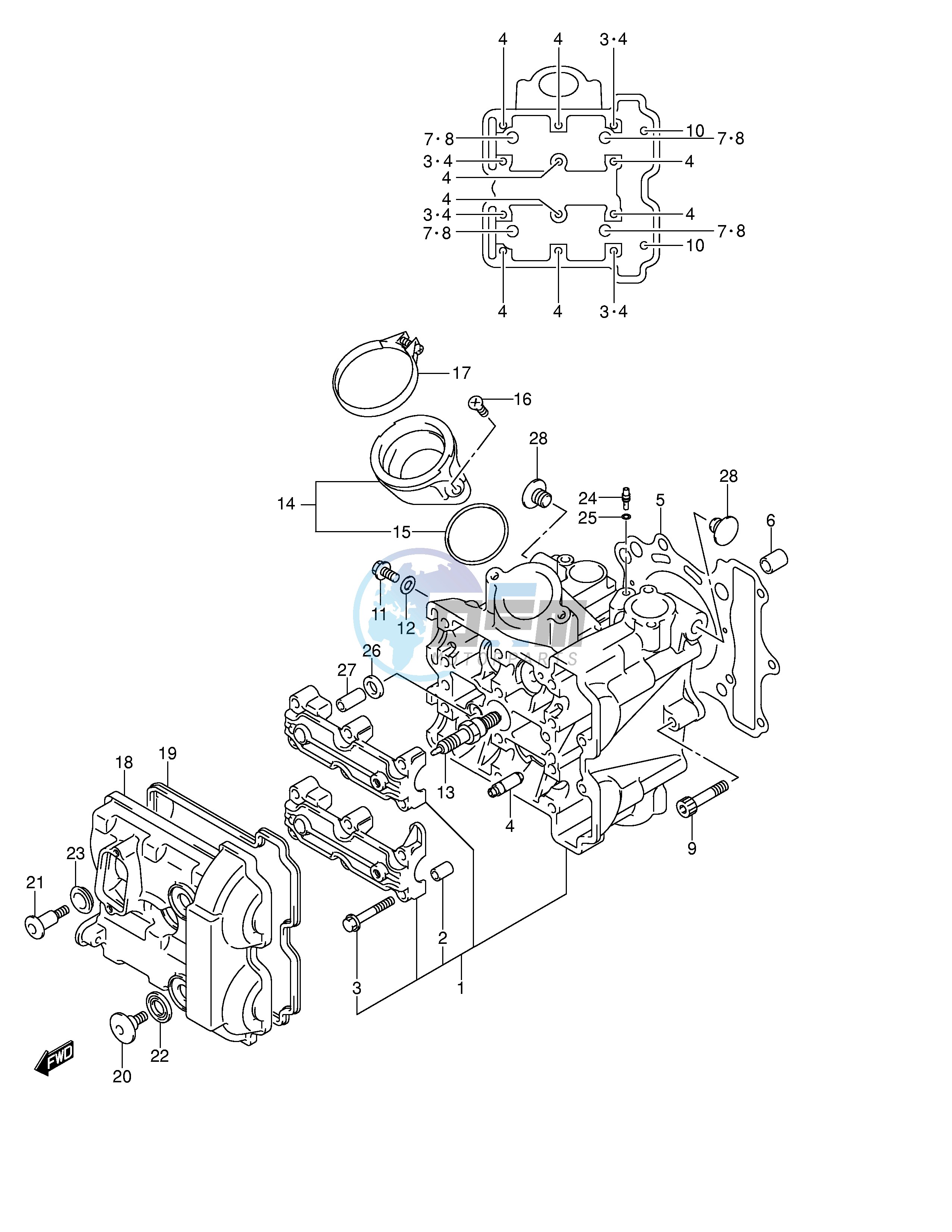 FRONT CYLINDER HEAD