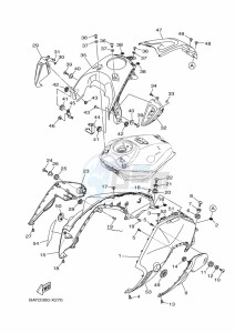 MT-07 MTN690-U (BHH5) drawing FUEL TANK 2